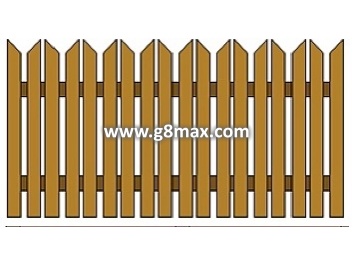 Holzpalisadenschild 1380x2810mm