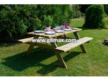 Kombinierter Gartentisch 42mm
