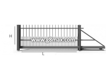 Schiebetormit LUX MODERN integrierter Automatisierung