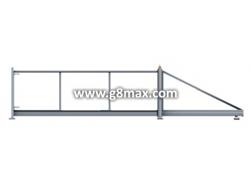Schiebetormit LUX CONSTRUCTION integrierter Automatisierung