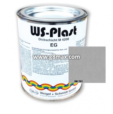 Farbe silbergrau WS Plast DB701