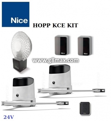 Automatisierungsanlagen für zweiflügelige Tore NICE HOPP KCE KIT (bis 4.8M) 24V
