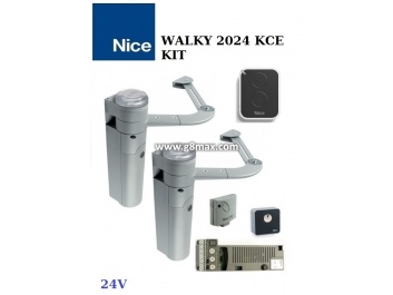 Automatisierungsanlagen für zweiflügelige Tore NICE WALKY 2024 KCE KIT (bis 3.6M) 24V