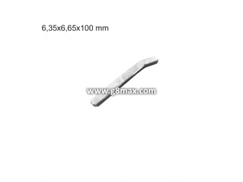 Federachsenkeil 6,35 x 6,65 x 100mm