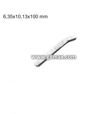 Federachsenkeil 6,35 x 10,13 x 100mm