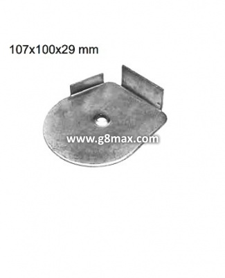 Seilrolle zur Fixierung 107x100x29mm