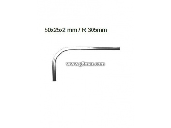 Horizontal gate guide 50x25x2mm / R 350mm