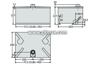 BFT SUB R WINTER SX-hydraulischer Untergrundmotor.