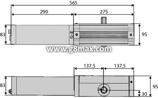 BFT FORB R Hydraulikantrieb für industrielle Falttüren 2.4 m².