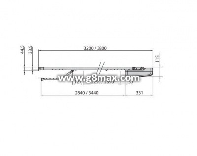 BFT BOTTICELLI SMART 850 24V - 13m²  Bediener für Garagentor.