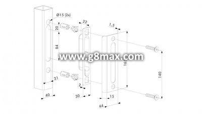 Striker plate SPKZ, ornamental LOCINOX