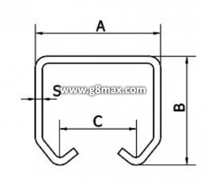 COMBI ARIALDO Profiil GRANDE, L=6000mm, 60x67x2 mm (tsingitud)