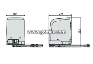 Drehtorantriebsmotor BFT VIRGO SMART BT A 20 SLAVE