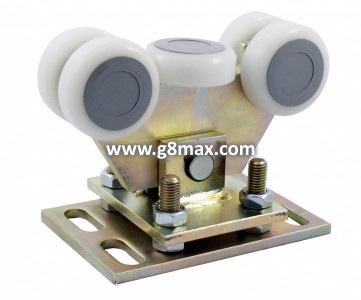 Schiebetor-Polymer-Rollenbock mm mit Justierplatte