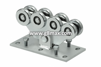 COMUNELLO ROLLBLÖCKE CGS-350.8Piccolo(8 Rollen, verzinkt) - vollständig x 2 Stück
