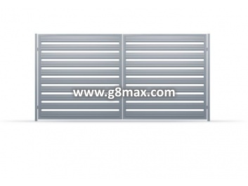 Zweiflügelige Tore LUX HORIZONTAL STEEL PROFILE