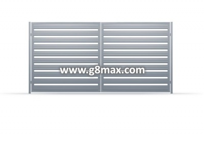 Zweiflügelige Tore LUX HORIZONTAL STEEL PROFILE
