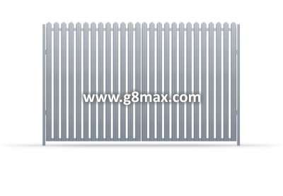 Zweiflügelige Tore LUX VERTICAL STEEL PROFILE