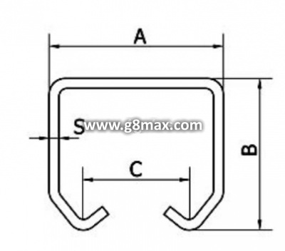 COMBI ARIALDO Profiil MEDIO, L=1000mm, 50x46x2 mm (tsingitud)