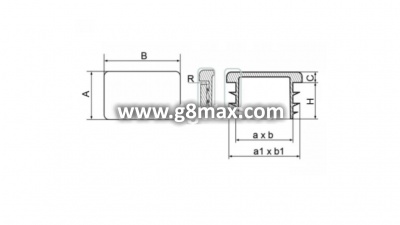 Пластиковая пробка для труб 50x100x2.0-4.0mm